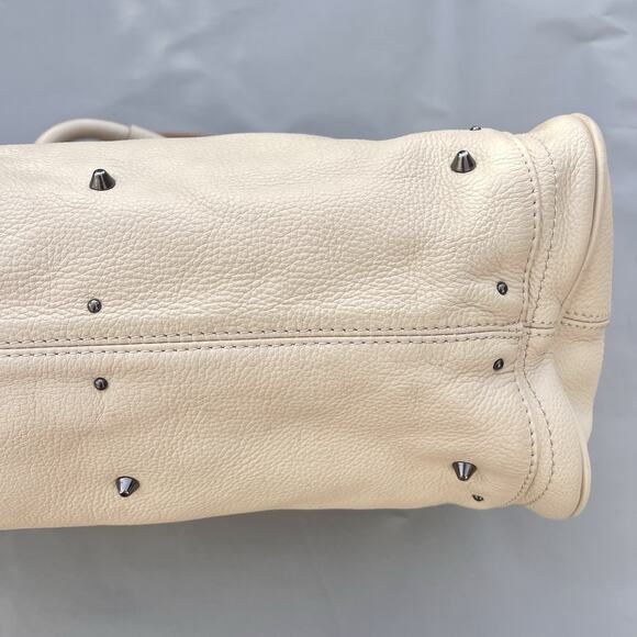 Chloe Chloé Paddington Leather Bag Medium In Ivory Leather Rose Gold Hardware - Picture 7 of 16